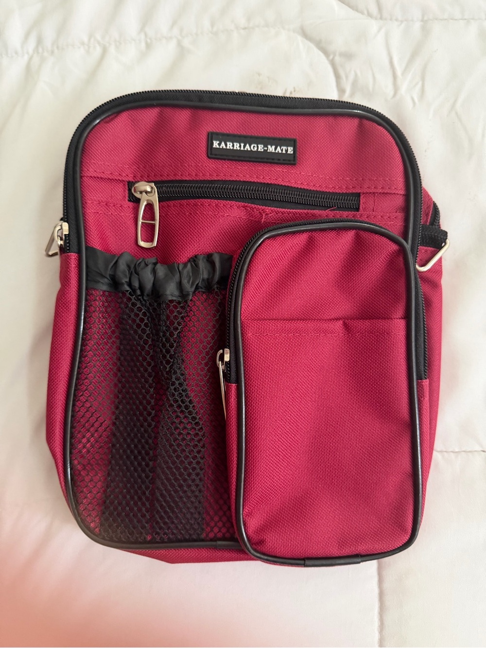 Karrige-Mate Crossbody Bag in Deep Red